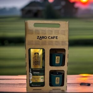 Kit Presente Zaro Café Intenso Moído 500g + 2 Canecas Verdes 200ml